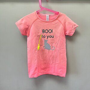Ivivva By Lululemon Girls Pink Short Sleeve Graphic Tee "Boo To You"‎ Size 12